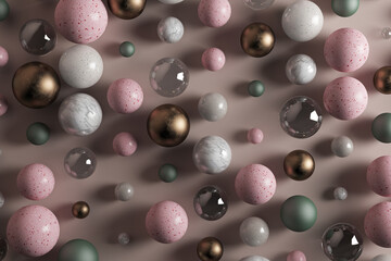 3d spheres pattern