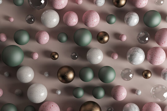 3d spheres pattern
