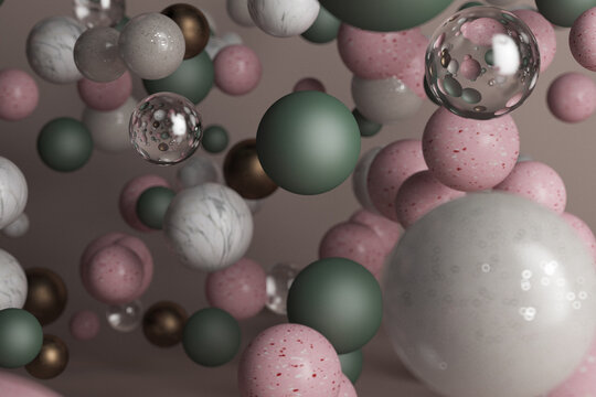 3d spheres pattern