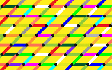 Connecting Points / Yellow Lattice Configuration