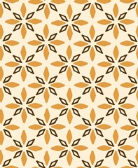 Fototapeta premium Seamless rhombus pattern. Hand-drawn elements. Vector image.