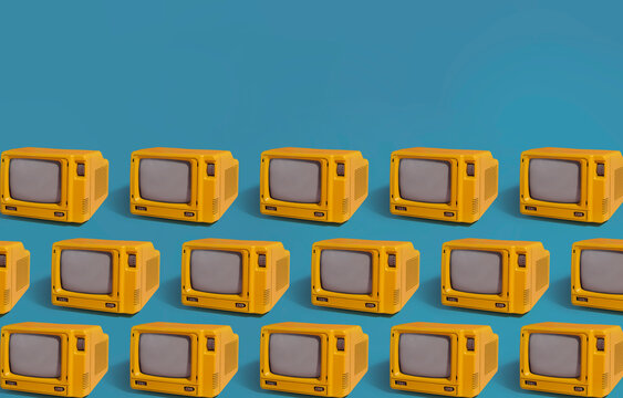 Yellow TVs pattern