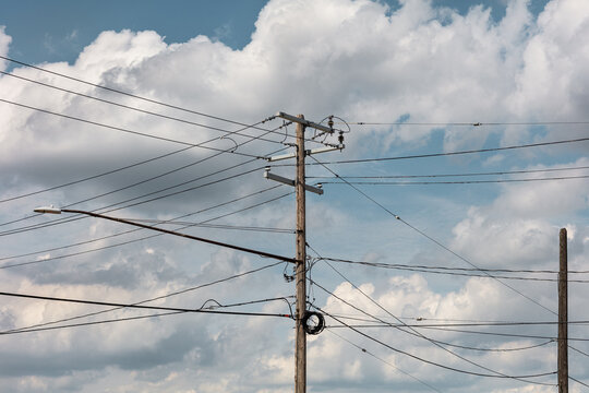 Clouds, Poles, and Wires