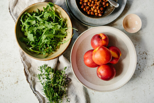 Ingredients for a summer salad