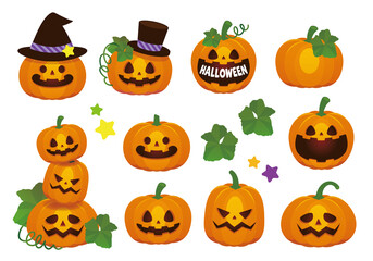 ハロウィン カボチャ ジャックオランタン セット