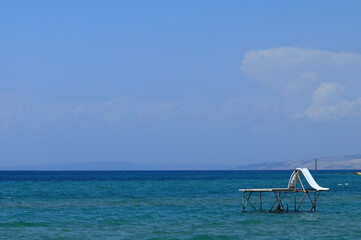 Old, dilapidated water slide