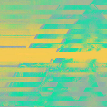 Yellow-green glitch background