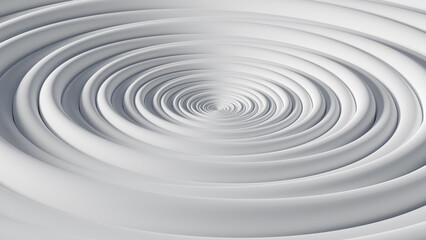 Abstract template of white circular waves