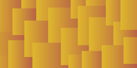 Simple Overlapping Rectangular Tiled Frames of Various Sizes, Colored in Shades of Brown - Geometric Shapes Pattern, Gradient Texture on Wide Scale Background - Design Template in Editable Vector