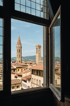 Building in Florence from a window