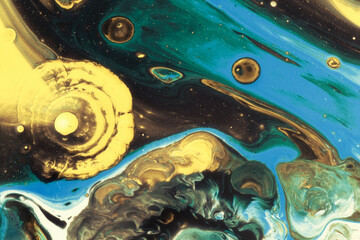 Abstract golden universe background