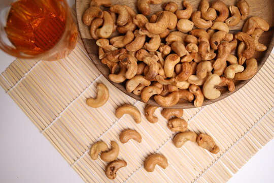 The Cashew Nut Fried The Fabric Full Stock Photos, Royalty Free The Cashew Nut Fried The Fabric Full Images