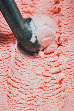 Turkish Delight scoop of ice cream