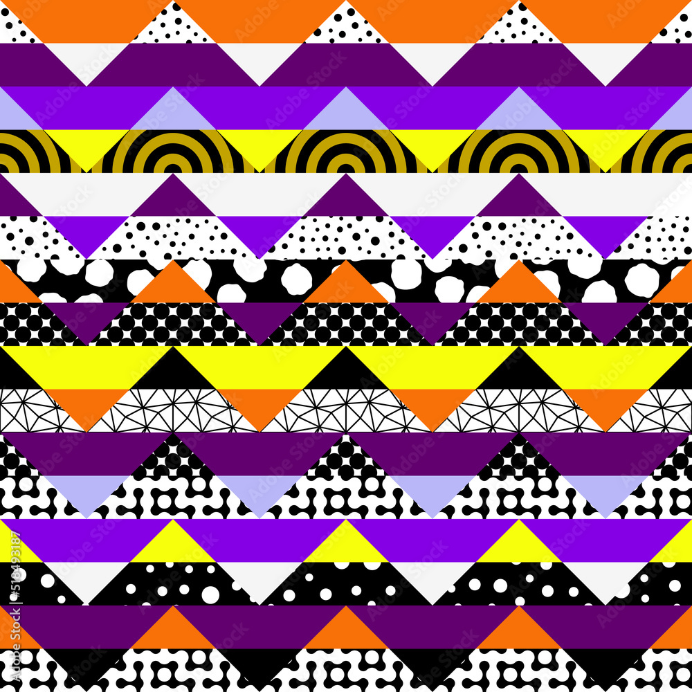 Aufkleber Seamless vector pattern. Abstract square texture