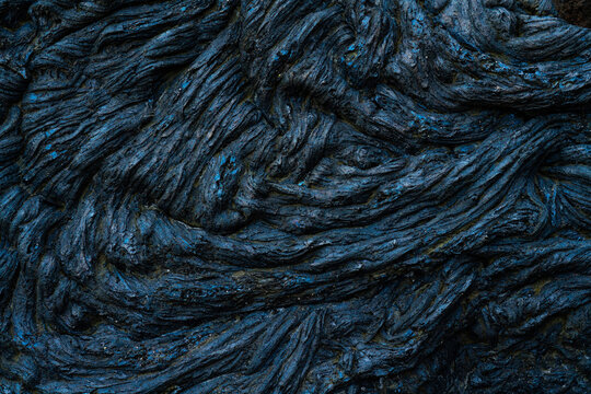 Lava texture of an active volcano