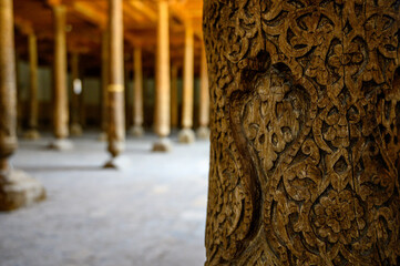 Ancient architecture of the Uzbek city of Khiva.