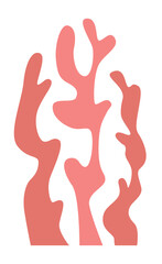 Obraz premium The silhouette of an algae or coral