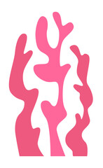 Obraz premium The silhouette of an algae or coral