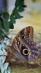 Schmetterling auf Pflanze