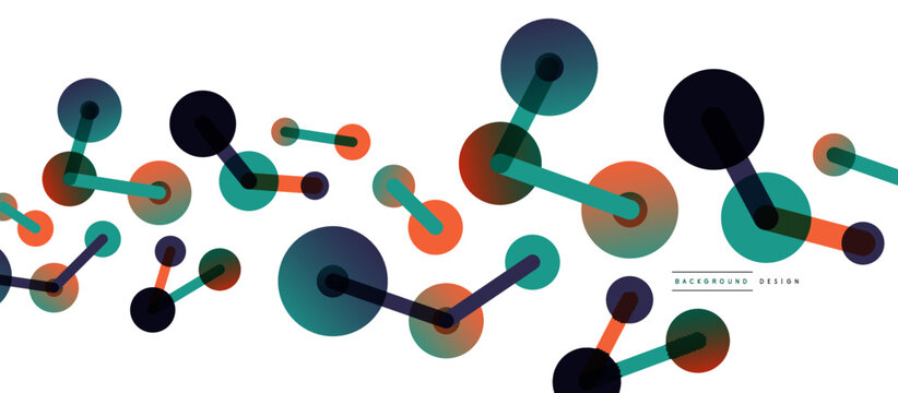 Network concept abstract background. Dots connection. Big data idea. Business template for wallpaper, banner, background or landing