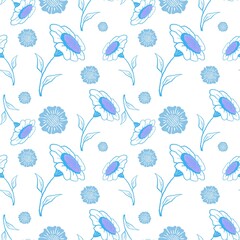 flower seamless pattern concept