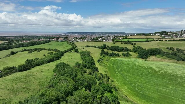 Countryside Surrounding Weston Super Mare in the UK