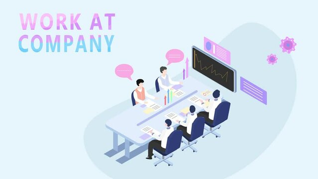 company, work, office, people working at the office