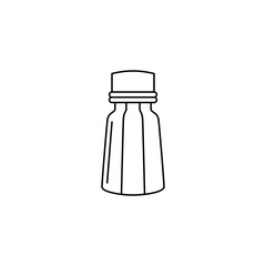 Pepper mill, pepper shakers, salt shakers icon in line style icon, isolated on white background