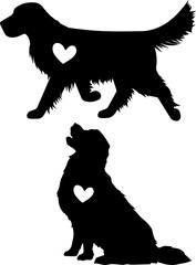 Golden Retriever Heart