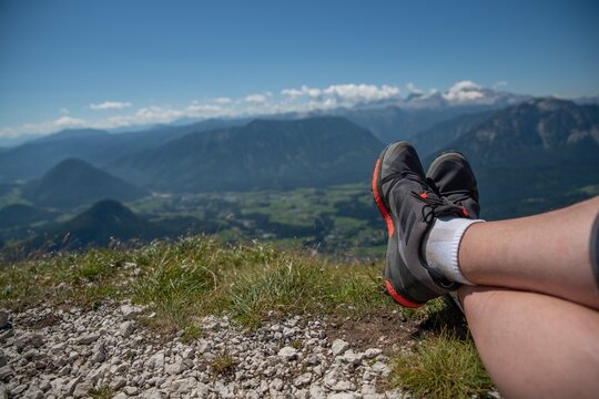 Österreich Loser Altaussee Wandern Sommer 2022 Berge Panorama Wanderwege Schuhe