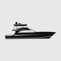 Naklejka premium Fishing Boat SVG Cut File, Bass Fishing Svg, Boat at Lake Svg, Bass Boat Svg, Boat Svg, 