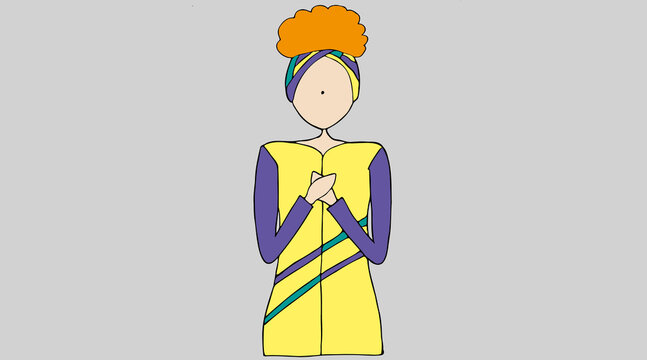 Woman holding her heart