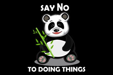 Say No to Doing Things Retro Vintage Design Landscape