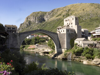 Mostar on the Neretva River is one of the largest cities in Bosnia and Herzegovina. The Old Bridge...