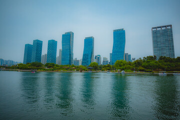 인천 송도 센트럴파크 도심