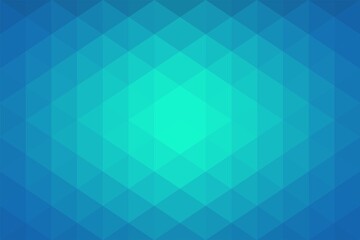 Teal Aqua Geometric Hexagonal Pattern Gradient Background Vector Illustration 