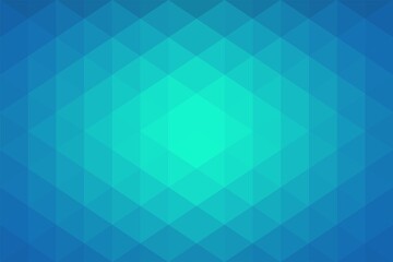 Fototapeta premium Teal Aqua Geometric Hexagonal Pattern Gradient Background Vector Illustration 