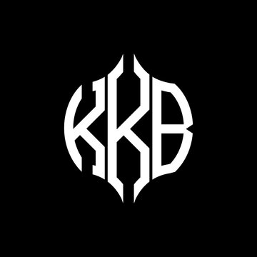 KKB letter logo. KKB best black background vector image. KKB Monogram logo design for entrepreneur and business.
