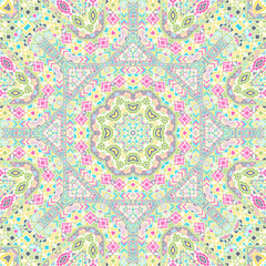 Abstract seamless pattern with geometric elements structure.