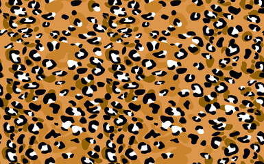 Abstract modern leopard seamless pattern. Animals trendy background. Color decorative vector stock illustration for print, card, postcard, fabric, textile. Modern ornament of stylized skin