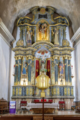 Fototapeta na wymiar altar principal, Parròquia de Sant Miquel, Campanet, Mallorca, balearic islands, Spain
