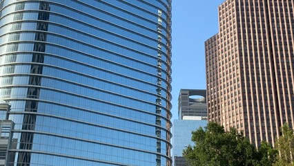 HOUSTON, TEXAS - March, 2022: Houston city downtown empty area.