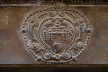 anagrama de Jesucristo, Portal del Forn de Ca na Mosca, alrededor del siglo XIX, Felanitx, Mallorca, balearic islands, Spain
