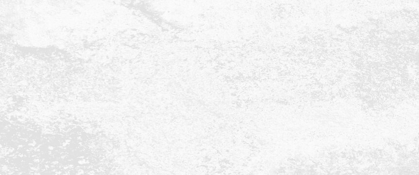White abstract ice texture grunge background,  white cement wall texture, panorama of vintage Background and texture of white paper pattern, modern grey paint limestone texture background in white.
