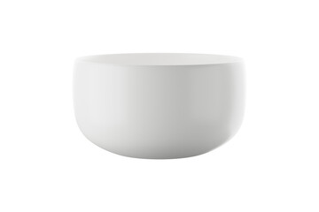 white ceramic cup or mug on white background. 3D rendering