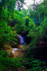 Huay mae khamin waterfall kanchanaburi thailand