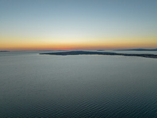 Croatia - The beach and drone view around Privlaka