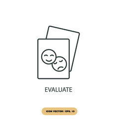 evaluate icons  symbol vector elements for infographic web