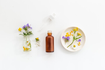 Healing herbal medicine products with wild herbs and flowers