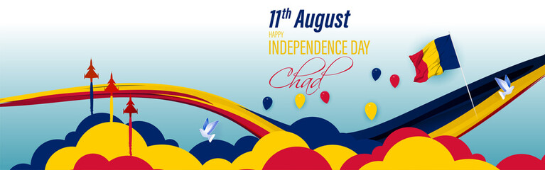 Vector illustration for Chad Independence Day